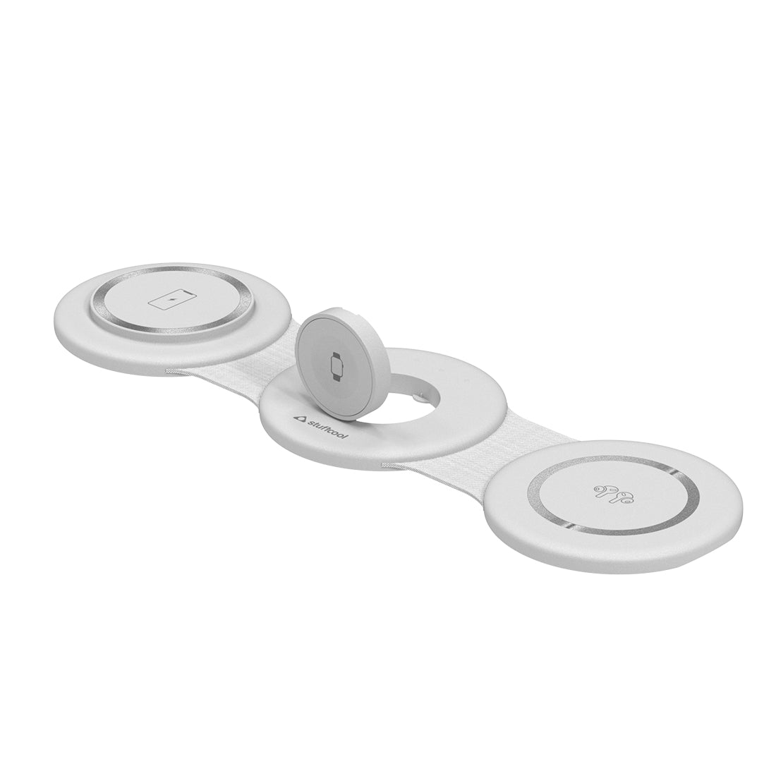 3-in-1 Magnetic Wireless Charger White