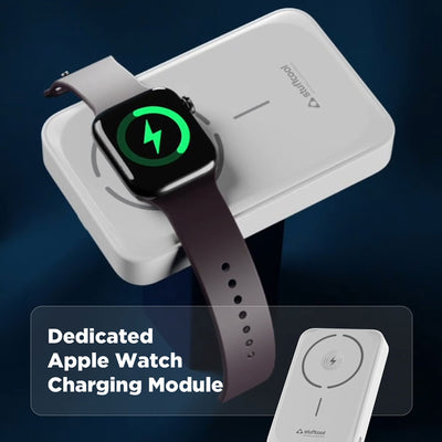 Click Duo 10000mAh Magnetic Wireless Powerbank with Apple Watch Charging