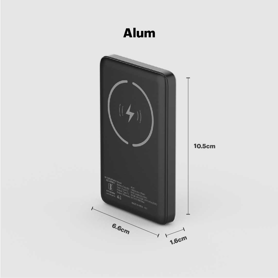 Alum 10000mAh Magnetic Wireless Powerbank