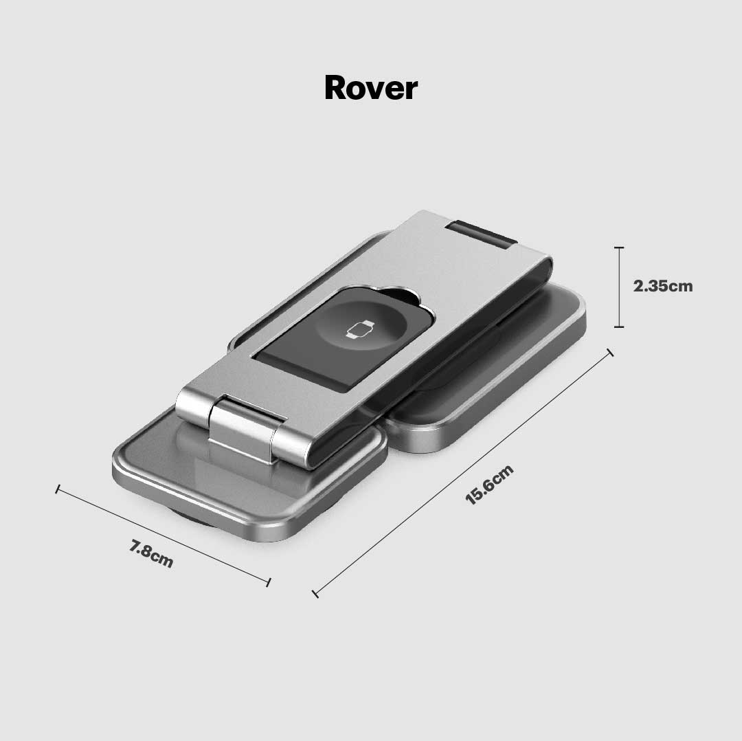 Rover 3 in 1 Foldable Aluminium Magnetic Wireless Charging Station