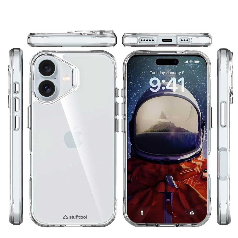 Aktion soft frame with clear case for iPhone 16 series