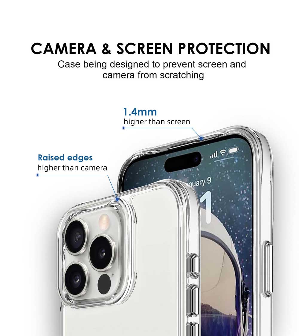 Aktion soft frame with clear case for iPhone 16 series