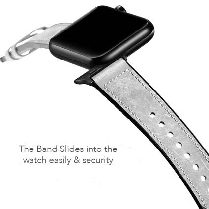 Leather Watch Band Compatible with All Apple Watch Series