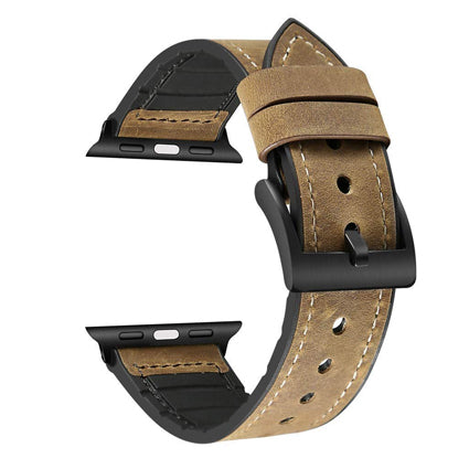 Leather Watch Band Compatible with All Apple Watch Series