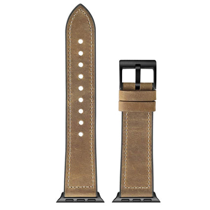 Leather Watch Band Compatible with All Apple Watch Series