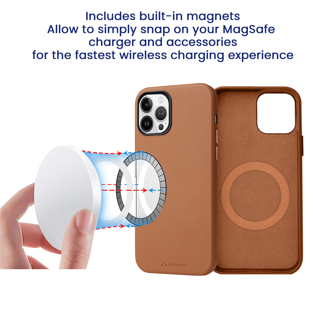 Premier Mag Safe Leather Case for iPhone 14 Pro Max