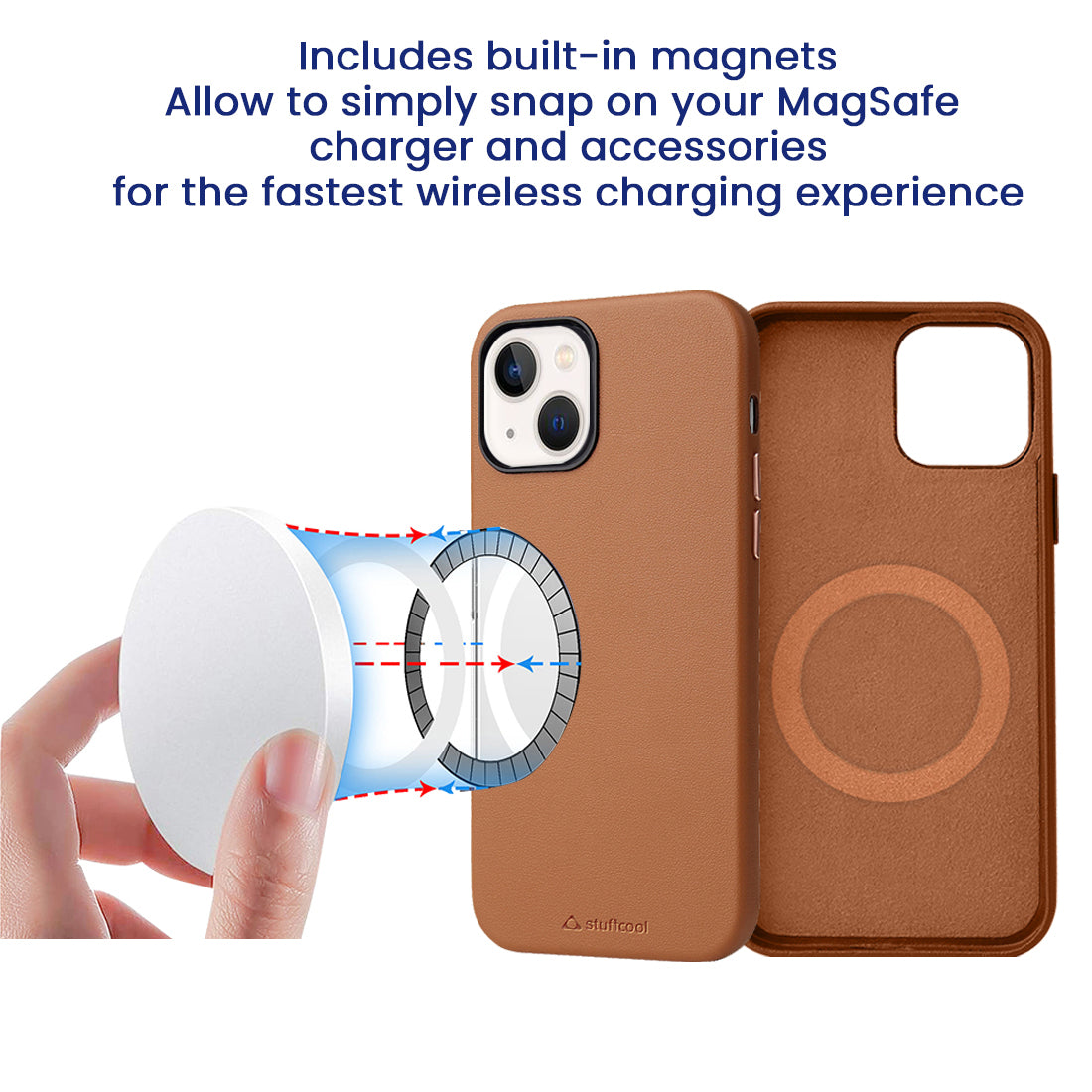 Premier Mag Safe Leather Case for iPhone iPhone 13