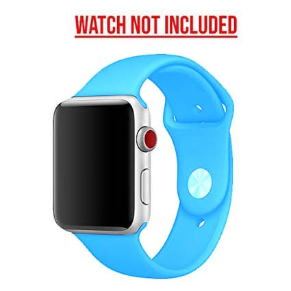 Silicon Watch Band Compatible with All Apple Watch Series 38-40mm ( More Color Options available)