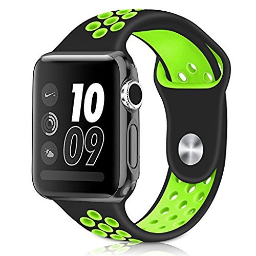 Silicon Sports Watch Band Compatible with All Apple Watch Series 42-44mm ( More Color Options available)