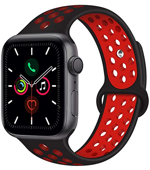 Silicon Sports Watch Band Compatible with All Apple Watch Series 42-44mm ( More Color Options available)