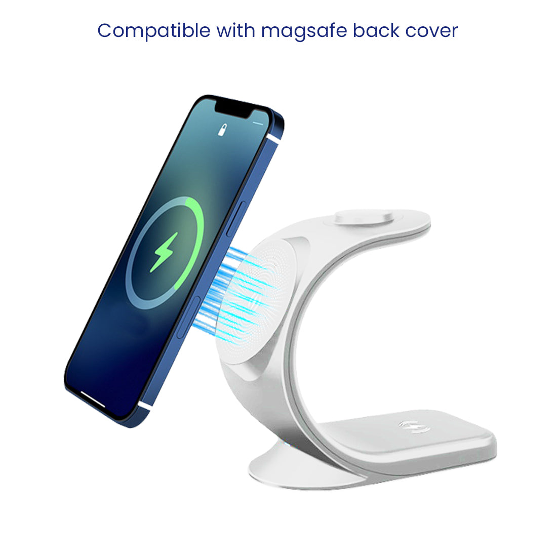 WC 360 Magnetic 3-in-1 Wireless Charging Station With 18W QC3.0 Wall Charger included